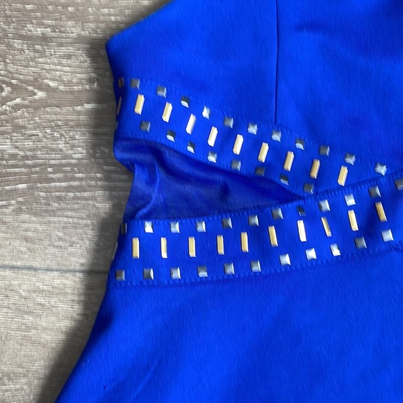 Elisa B Royal Blue Party Dress - Picture 2 of 5